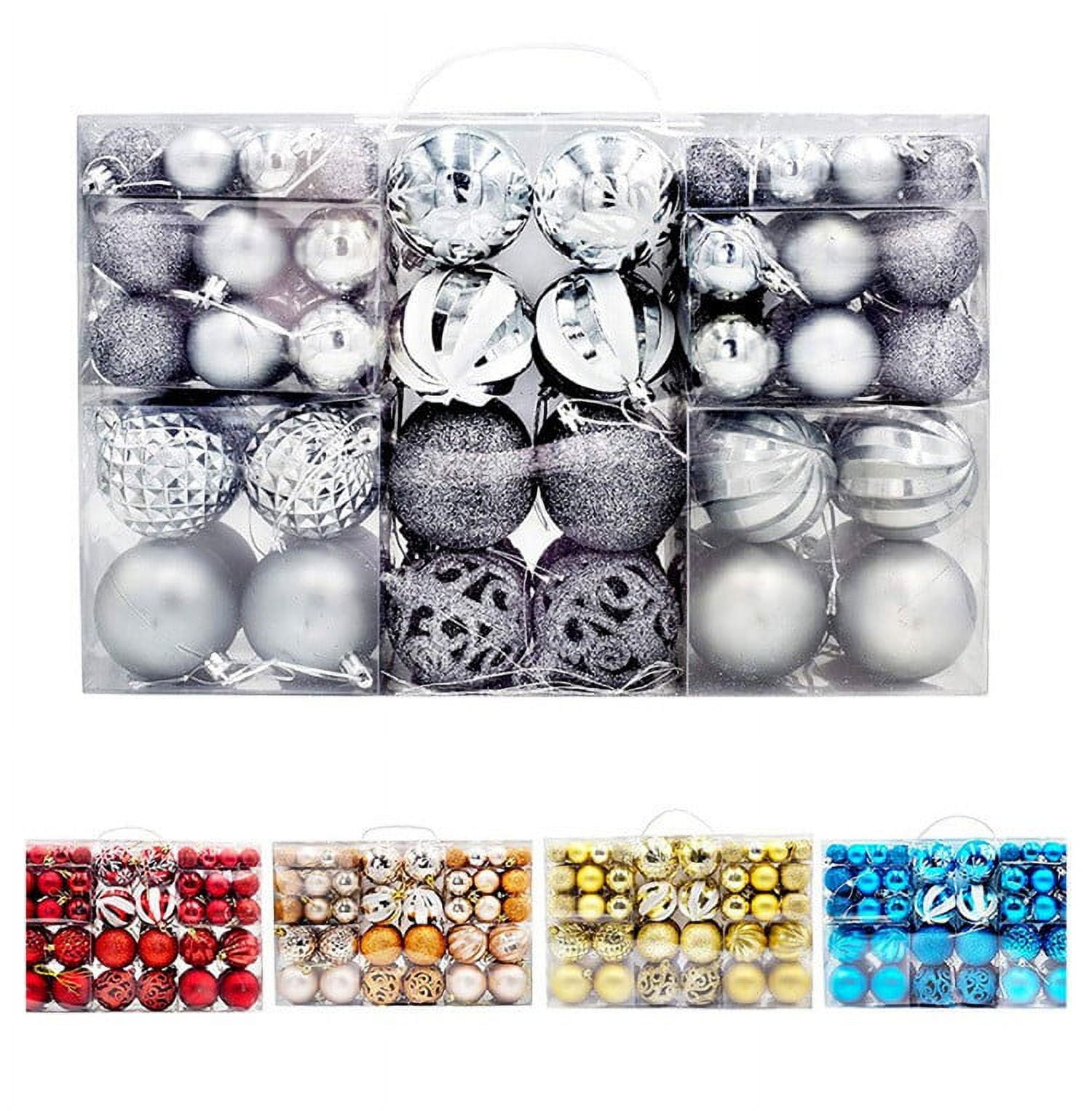 Balls for Christmas Tree,100Pcs Christmas Ball Ornaments Christmas Tree