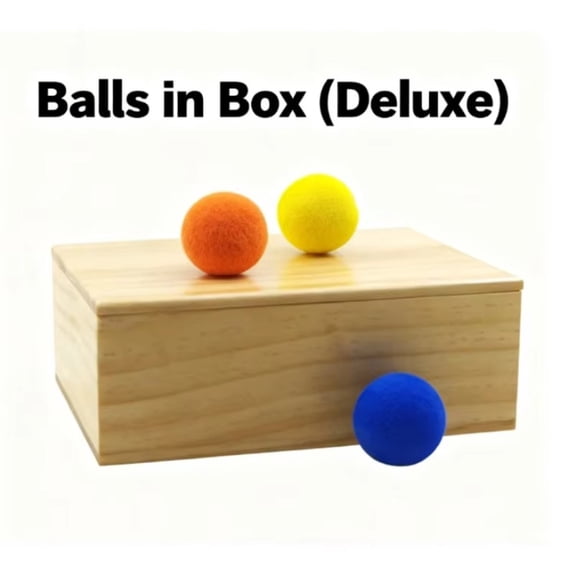 Balls In Box (Deluxe) By Lu Chen Gimmick Stage Magic Illusions Magic Props Party Magic Show,Creative Magia Tricks Magician Toys