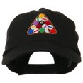 thumbnail image 1 of Balls Pool Rack Embroidered Low Profile Washed Cap - Black OSFM, 1 of 5