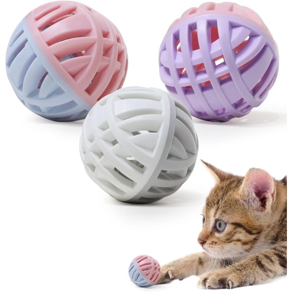 Balls with Inside, Rubber, 2 inches, 3 count