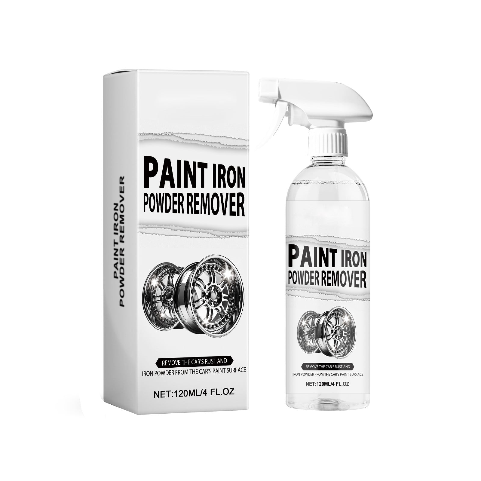 BallsFHK 120ML Wheel Cleaner, Iron Removal Spray For Car Detailing ...