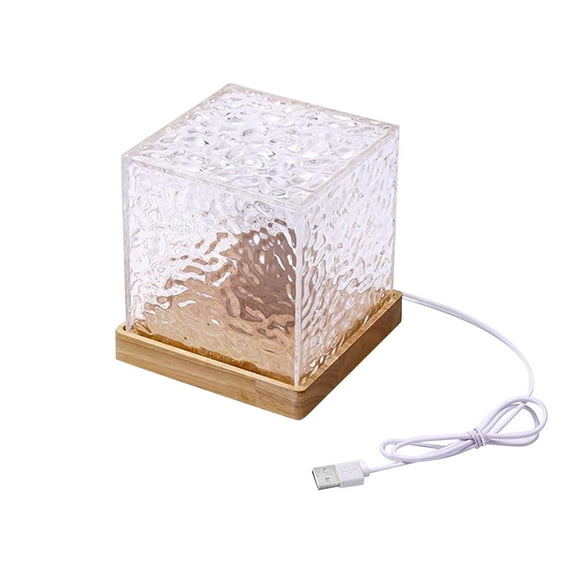 BallsFHK 16 Color Water Ripple Night Light, Spinning Flame Crystal Projector For Bedroom, Ambient Light With Remote Control, For Mother's Day, Father's Day & Birthday