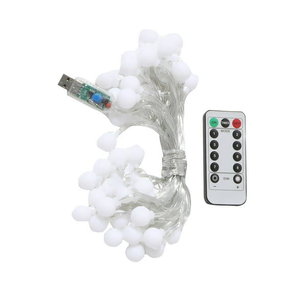 BallsFHK 19.7 Feet 40 Led,8 Modes USB String Lights ,Indoor String Lights For Bedroom,Classroom,Outdoor String Ligh For Indoor Outdoor Hanging Lights