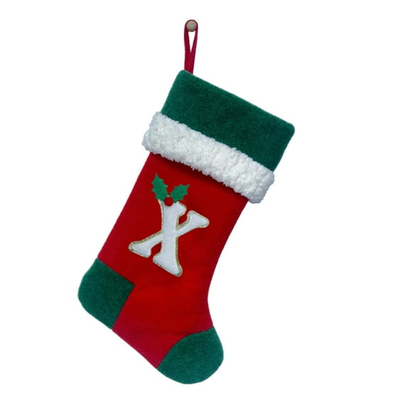 BallsFHK 26 English Letters Christmas Stockings Christmas Gift Bag Decoration