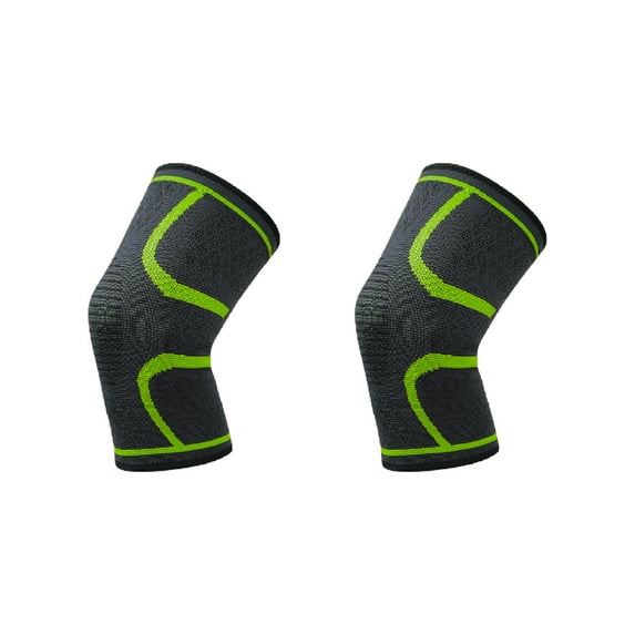 BallsFHK 2PC Unisex Compression Knee Sleeve Support Running Basketball Lift Knee Pads