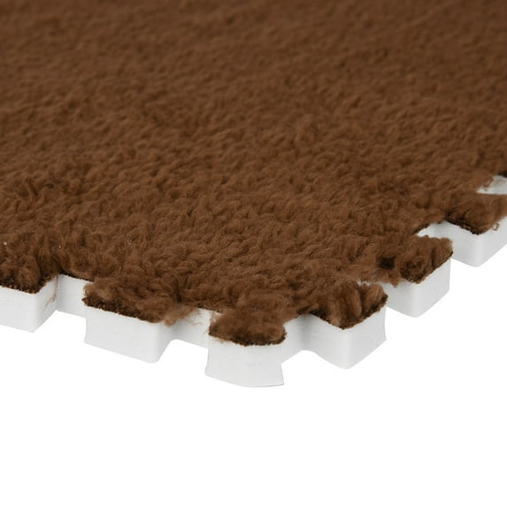 BallsFHK 30*30cm Kids Carpet Foam Puzzle Mat EVA Shaggy Velvet Baby Eco Floor 7 colors