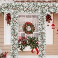 thumbnail image 1 of BallsFHK 9 FT Pre-Lit Christmas Garland with Lights for Outdoor Indoor Xmas Decoration Home Fireplace Front Decor, 1 of 9
