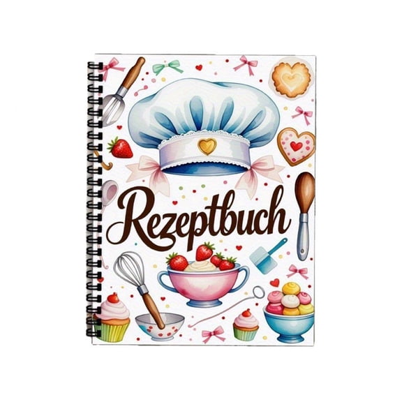 BallsFHK A5 Spiral Recipe Book Dessert Recipe Book Recipe Planner Personalized Recipe Notebook Multifunctional