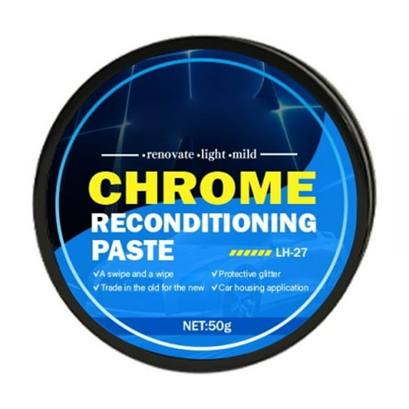 BallsFHK Car Door And Window Chrome Strip Metal Polishing Paste Bright Strip Paste Chrome Parts Paste 50g