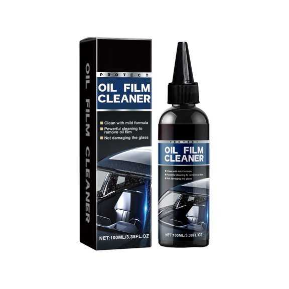 BallsFHK Car Oil Film Cleaner, Car Window Rain And Fog Cleaning Coating Agent, Car Glass Cleaner 100ml