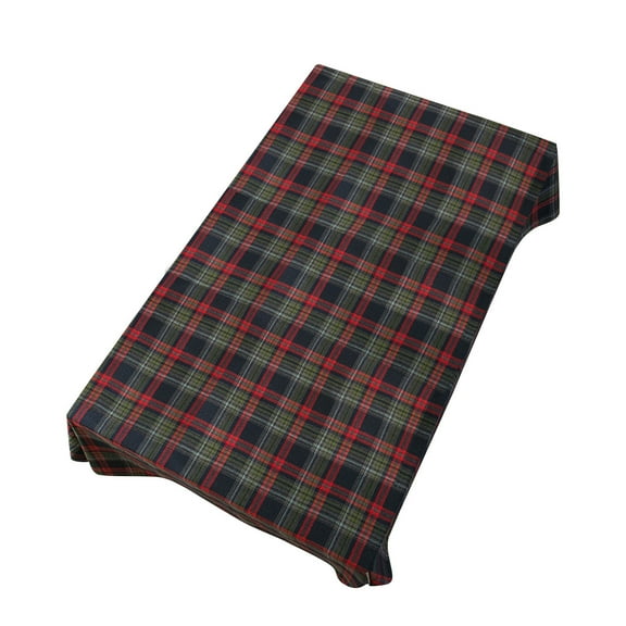 BallsFHK Christmas British American Cotton And Hemp Checkered Tablecloth