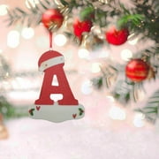 BallsFHK Christmas Tree Decoration Pendant Personalized Christmas 26 Letter Ornaments
