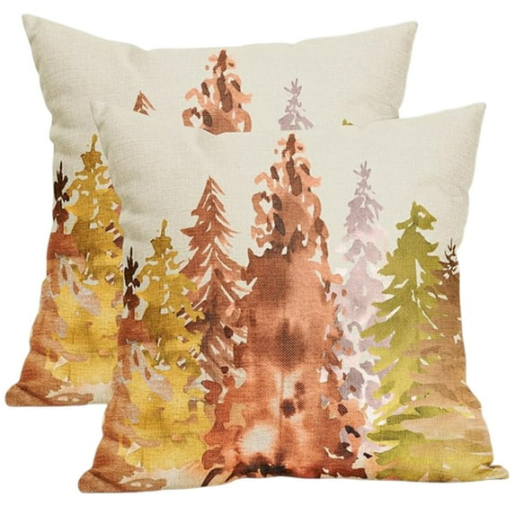 BallsFHK Christmas Tree Decoration Series Pillow Home Sofa Bedroom Seat Cushion Pillow Cover2PC