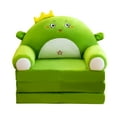 thumbnail image 1 of BallsFHK Cushion Plush Sofa Backrest Armchair 2 In 1 Foldable Sofa Cute Cartoon Lazy Sofa Flip Open Sofa Without Inner PP Cotton, 1 of 5