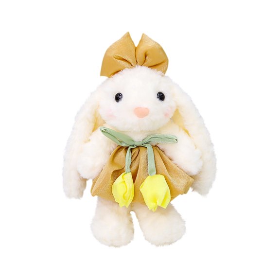 BallsFHK Cute Bunny Doll Plush Toy Lop Ear Bunny Doll Machine Ragdoll Girl Gift