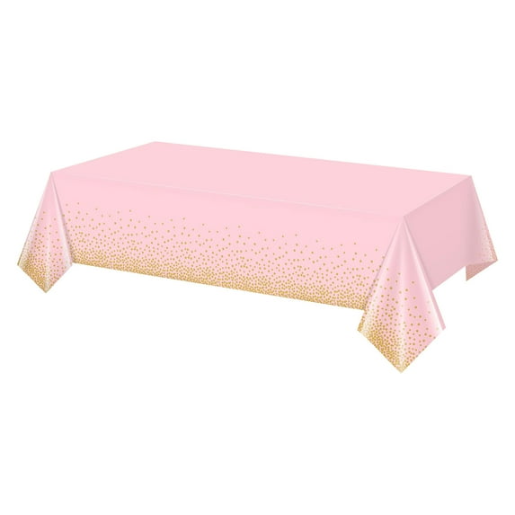 BallsFHK Disposable PEVA Thickened Plastic Rectangular Tablecloth Party Supplies