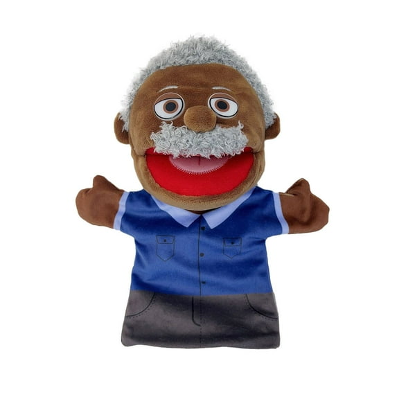BallsFHK Family Hand Puppet Glove Grandparents Mom Da-d Member Stuffed Plush Doll Toy St-ory Gift For Kids Children Birthday Xmas