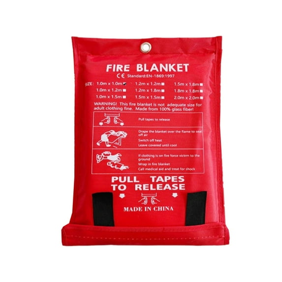 BallsFHK Fire Blanket Fireproof Blanket Kitchen Escape Fire Fire Blanket