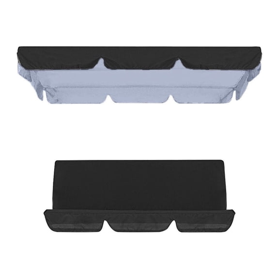 BallsFHK Garden Swing Cover Set Swing Awning Replacement Waterproof Swing Sun UV Applicable To Terrace Garden