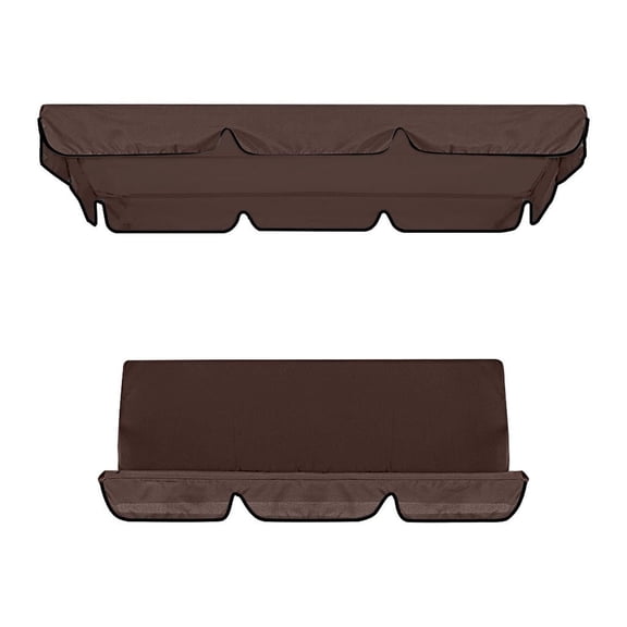 BallsFHK Garden Swing Cover Set Swing Awning Replacement Waterproof Swing Sun UV Applicable To Terrace Garden