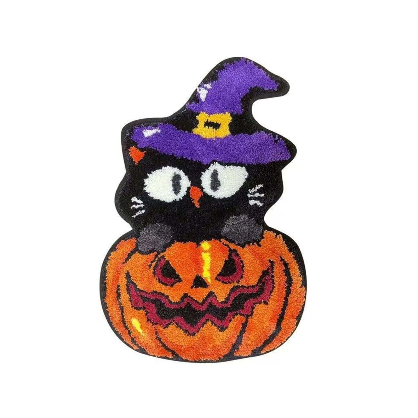 BallsFHK Halloween Bathroom Rugs Evil Pumpkin Bath Mat Microfiber BallsFHK Halloween Bathroom Rugs Evil Pumpkin Bath Mat Microfiber