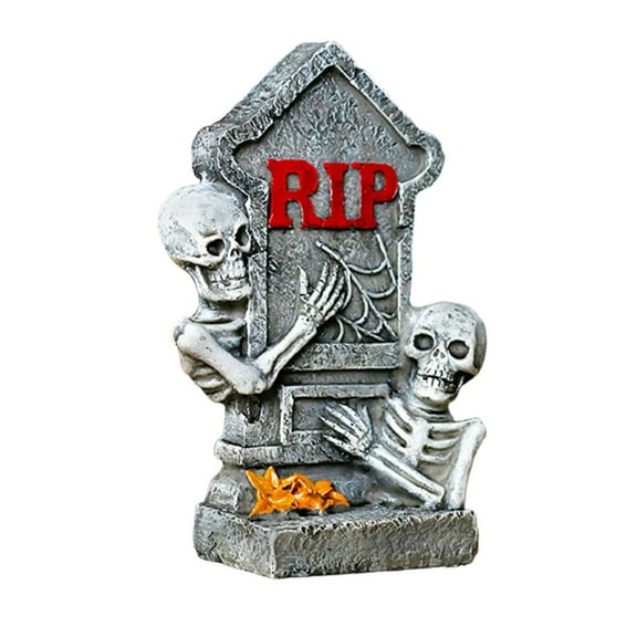 BallsFHK Halloween Decorations European Horror Tombstone Resin Ornaments Home Party Gifts