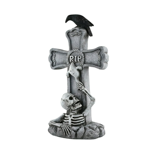 BallsFHK Horror Tombstone Ornament Ornament Tombstone Courtyard Outdoor Garden Decoration