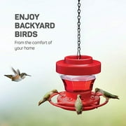 BallsFHK Hummingbird Feeders For Outdoors 8 Oz- Bee Proof, Circular , W/ 8 Ports