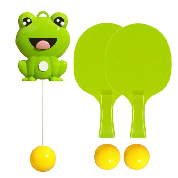 BallsFHK Indoor Hanging Table Tennis Trainer Portable Set, Portable Table Tennis Exerciser, Adjustable Hanging Table Tennis Trainer For Kids Adult, With Racket And Balls