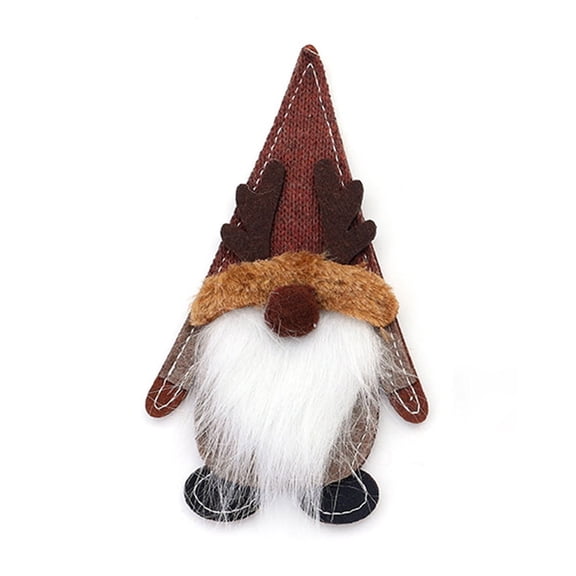 BallsFHK New Christmas Knife And Fork Set Cloth Faceless Old Man Knife And Fork Set Christmas Home Table Decorations