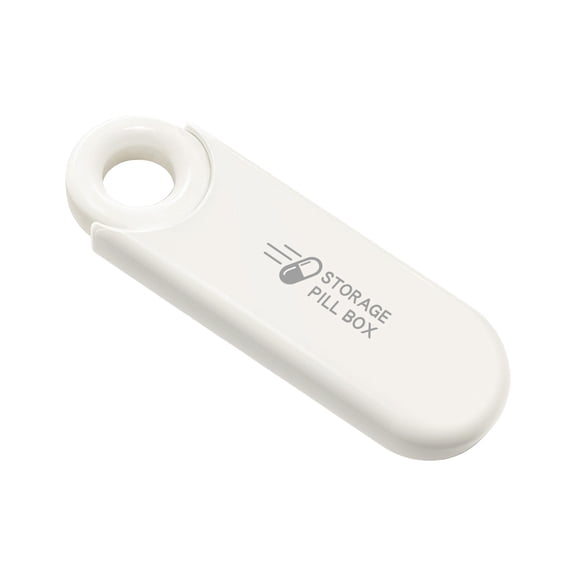 BallsFHK Portable Box For The Elderly Small Box To Carry With You Three-compartment Packing Box For Household Pills