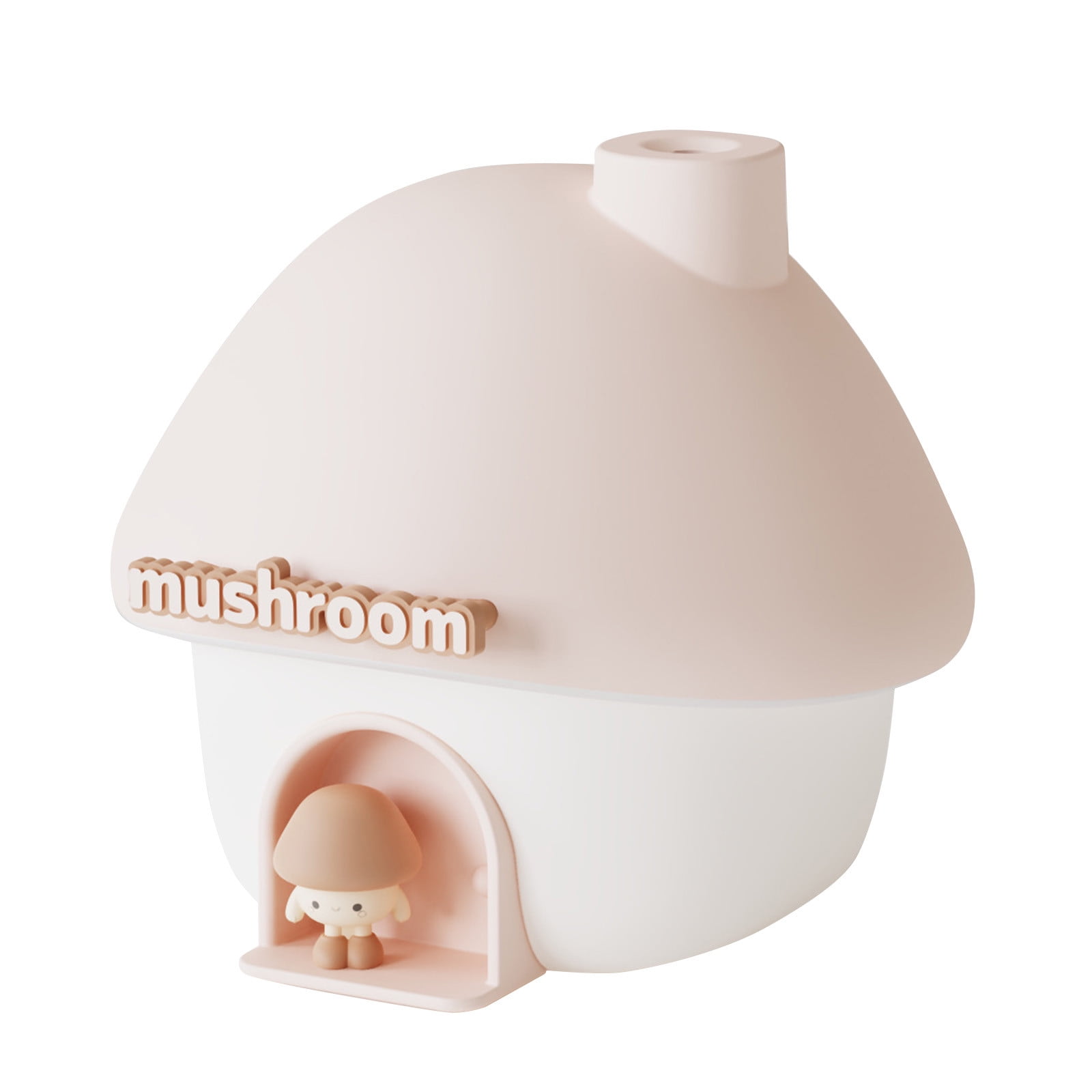 BallsFHK Portable Humidifier, 300ml Small Cool Mist Humidifier, Personal Desktop Humidifiers For Baby Bedroom Travel Home,7 Modes Of Sunset Atmosphere Light