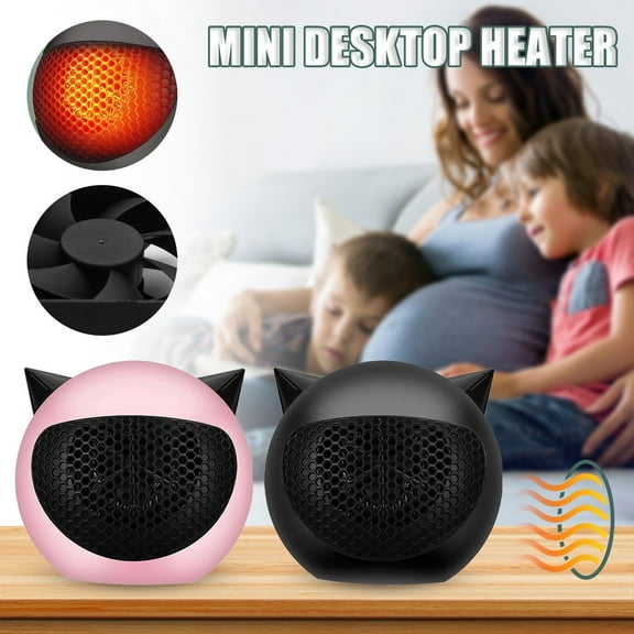 BallsFHK Portable Space Heater Fan Home Electric Heater Creative Anti-scalding Heater Fast Heating For Dormitory Desktop Foot Warmer Gift