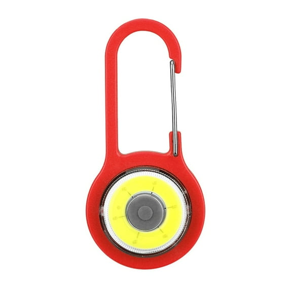 BallsFHK Portable Super Light COB FlashLight Key Ring Keychain Lamp Signal Light