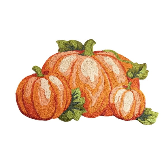 BallsFHK Pumpkin Shaped Doormat, Halloween Shaped Pumpkin Carpet, Alien Shaped Carpet