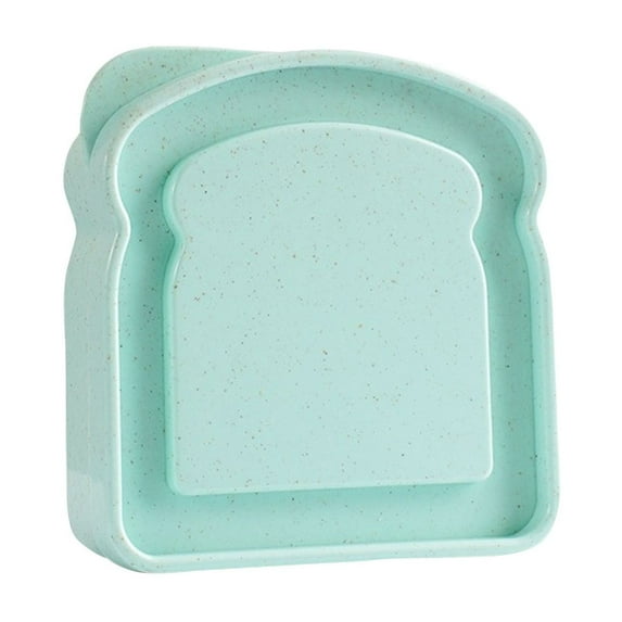 BallsFHK Sandwich Container, Reusable Shaped Sandwich Box Sandwich Storage Box With Lid Portable Food Storage Box Lunch Microwave Heating Storage