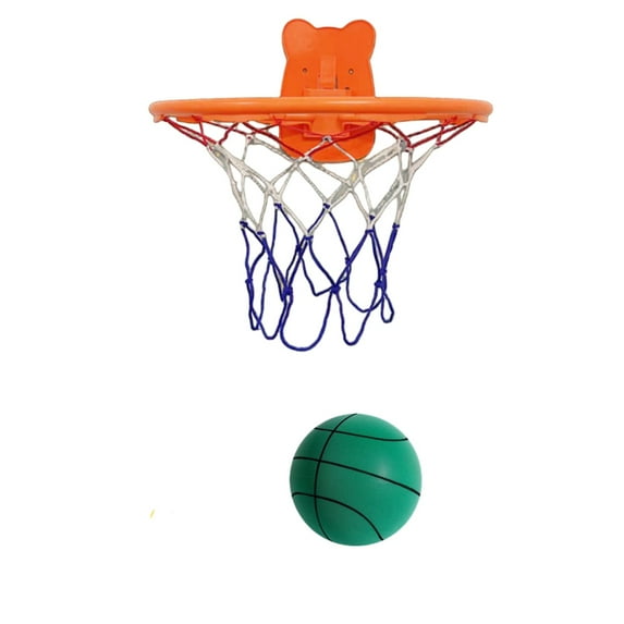 BallsFHK Size 7 Basketball Flocking Silent Basketball Sports PU Elastic Racket Ball Waterproof No Residue Indoor Training Silent Ball