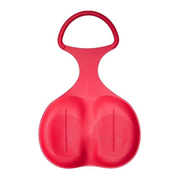 BallsFHK Snow Sled Board Outdoor Winter Plastic Skiing Boards Snowboard Sled Luge for Kid