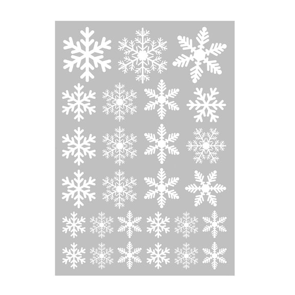 BallsFHK Snowflake Decor Christmas Wall Sticker Home DIY Decals For Door And Window
