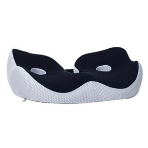 Zitkussen voor zitbeenknobbels met twee gaten voor zitbeenderen - Memory Foam Zitbeenontlastend kussen voor billen, onderrug, hamstrings, heupen, Beige