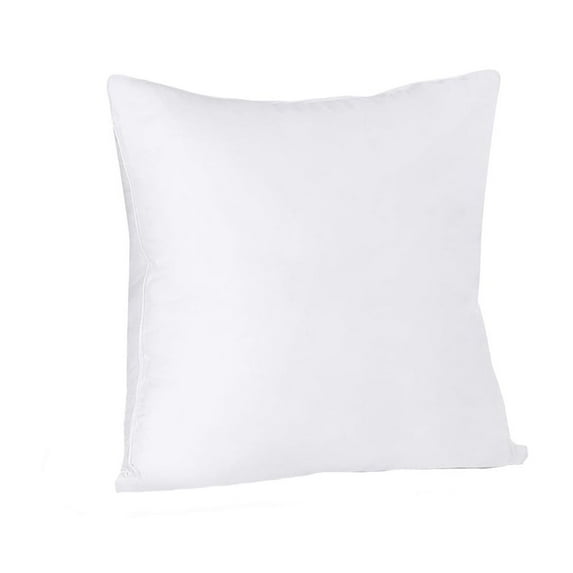 BallsFHK SquareSolid Color Feather Velvet Pillow Core Cushion Waist Pillow Core