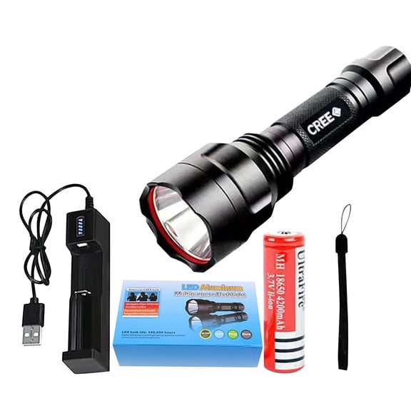 BallsFHK Strong Light Charging Flashlight Multi Functional Ultra Bright Long Range Shooting Cycling Outdoor Home Waterproof LED Light.