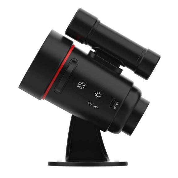 BallsFHK Telescope Shaped Star Projector – Multi Mode Ambient Light Sleep Aid Decorative Lamp Gift