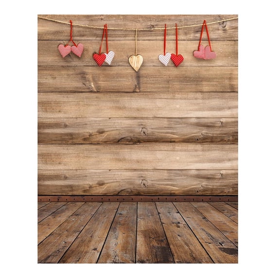 BallsFHK Valentine's Day Love Heart Photography Vinyl Photo Background Prop Gift