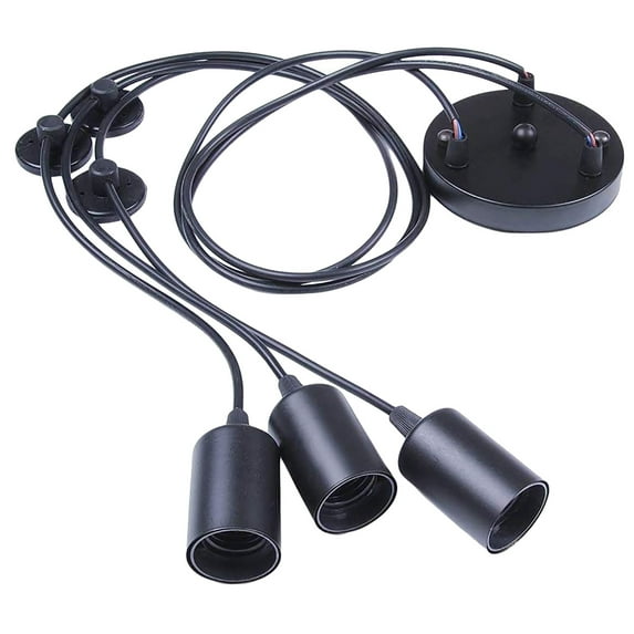 BallsFHK Vintage Pendant Light,1.2m Industrial Ceiling Light, Height ,DIY Lamp