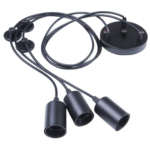 BallsFHK Vintage Pendant Light,1.2m Industrial Ceiling Light, Height ,DIY Lamp