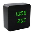 thumbnail image 1 of BallsFHK Voice Controlled LED Digital Alarm Clock Multi-function Electronic Desk Clock Radio Wave Atomic Clock, 1 of 2