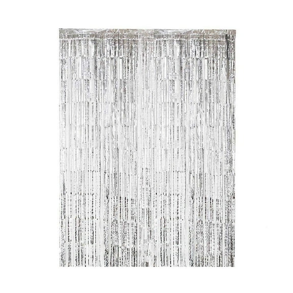 BallsFHK Wedding Rain Silk Curtain Birthday Party Event Background Wall Decoration Thickened Rain Silk Curtain