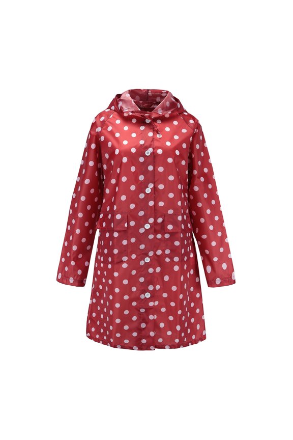 Women's Wave Rain Jacket Outdoor Waterproof Windproof Coat Outwear