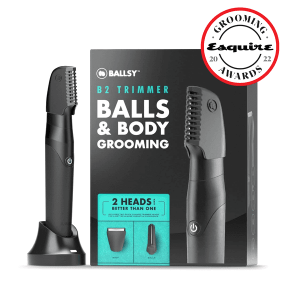 Ballsy B2 Groin & Body Trimmer for Men, Waterproof, Cordless, 1 Piece